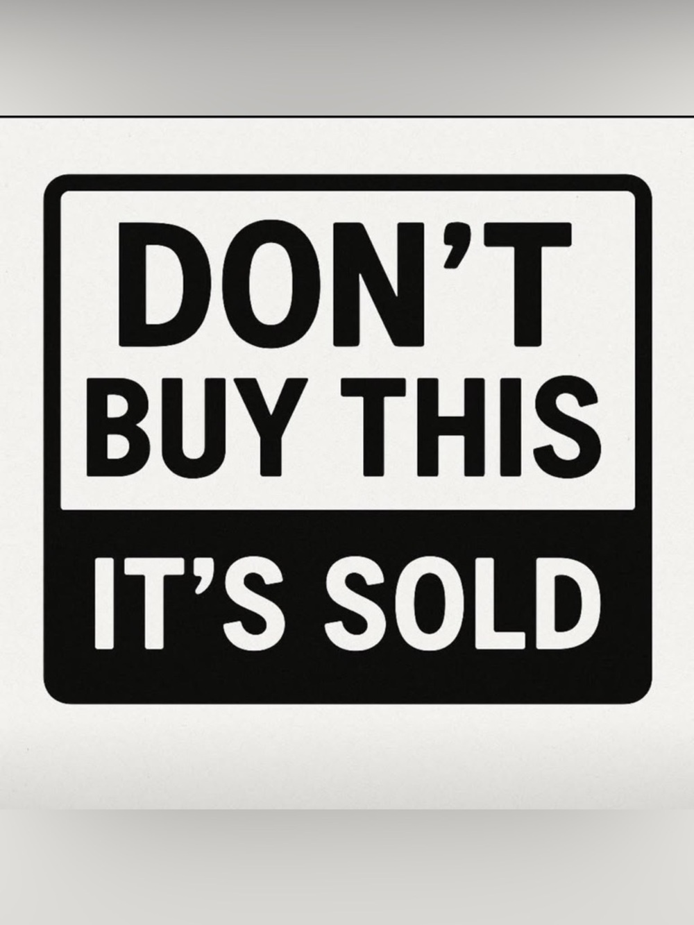 ❌ sold